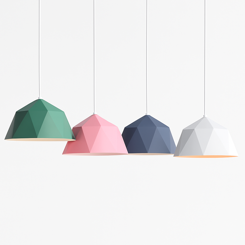 Geometrisch polygonale design hanglamp in Diamond kleur