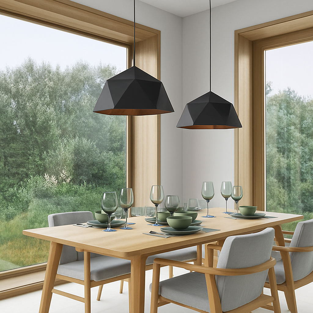 Geometrisch polygonale design hanglamp in Diamond kleur