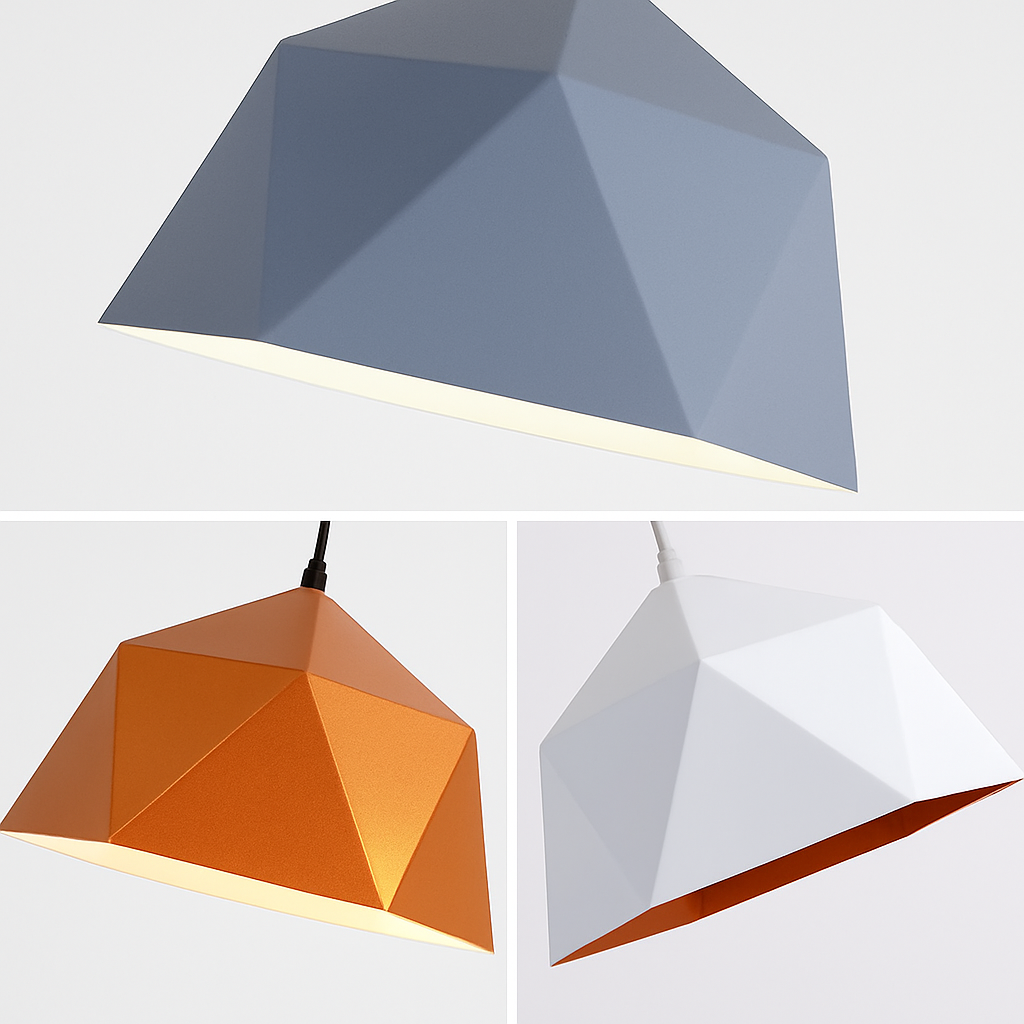 Geometrisch polygonale design hanglamp in Diamond kleur