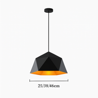 Geometrisch polygonale design hanglamp in Diamond kleur