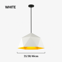 Geometrisch polygonale design hanglamp in Diamond kleur