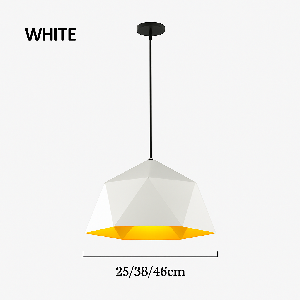 Geometrisch polygonale design hanglamp in Diamond kleur