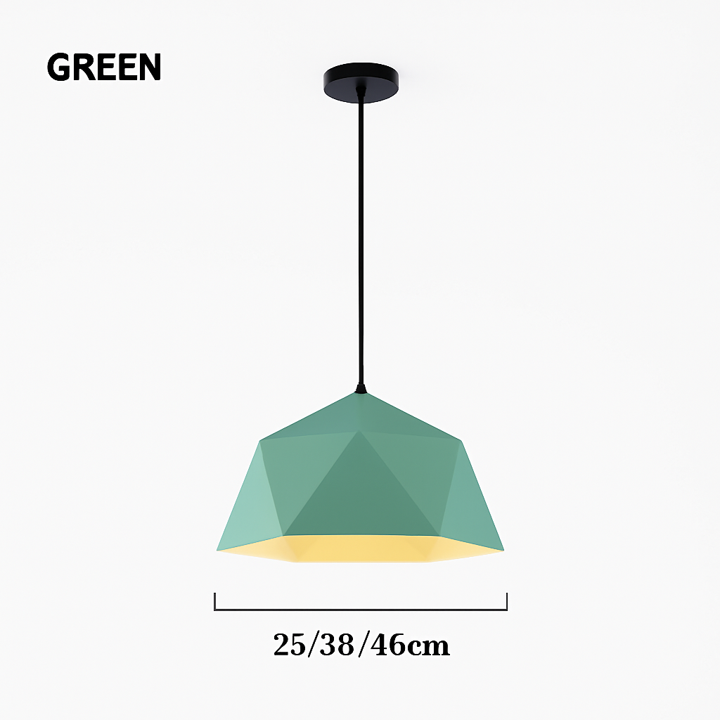 Geometrisch polygonale design hanglamp in Diamond kleur