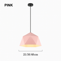 Geometrisch polygonale design hanglamp in Diamond kleur