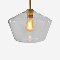 LED-hanglamp van metaal en glas in verschillende vormen