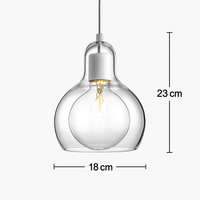 Design LED hanglamp van glas Loft
