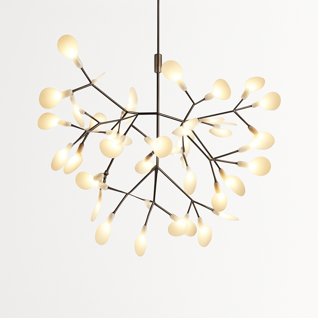 Moderne LED hanglamp boom kleur koper of zwart Thuis