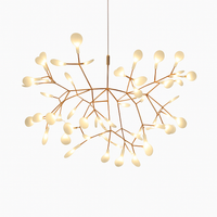 Suspensie ontwerp moderne LED boom kleur koper of zwart Thuis