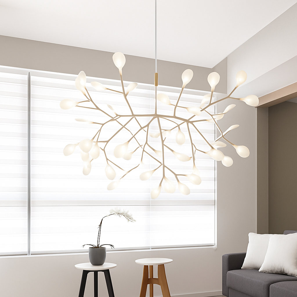 Moderne LED hanglamp boom kleur koper of zwart Thuis
