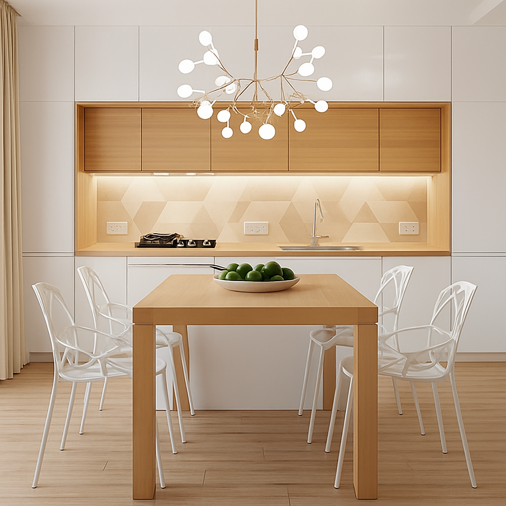 Moderne LED hanglamp boom kleur koper of zwart Thuis