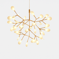 Suspensie ontwerp moderne LED boom kleur koper of zwart Thuis
