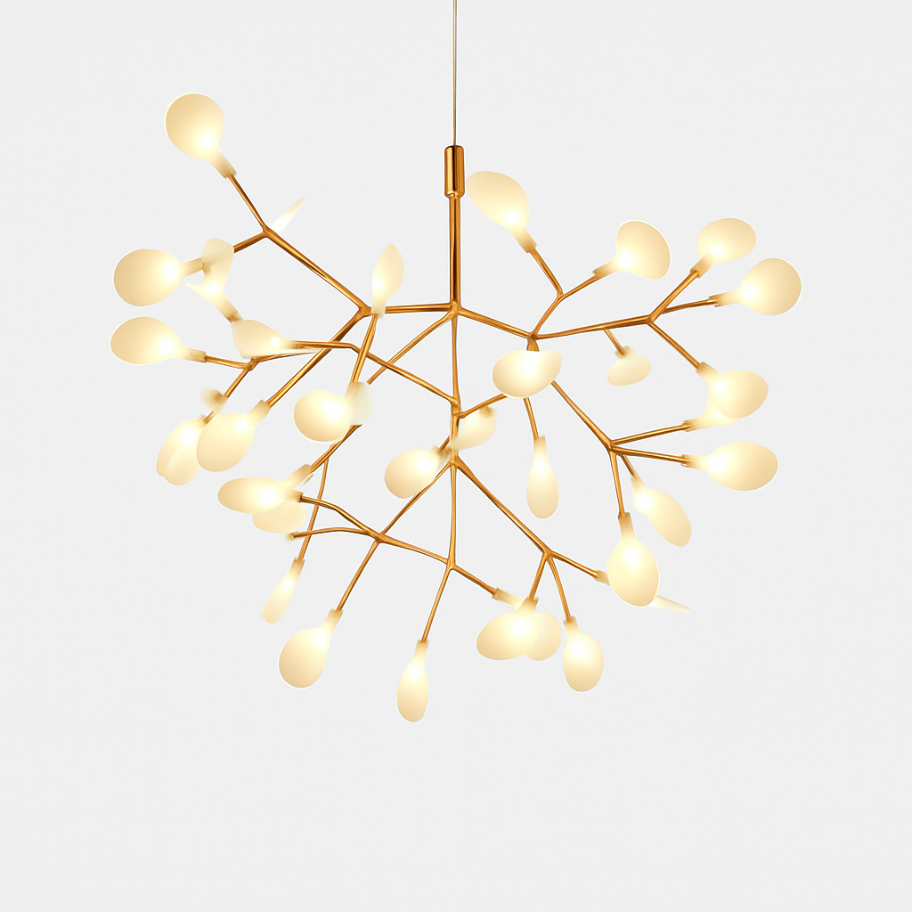 Moderne LED hanglamp boom kleur koper of zwart Thuis