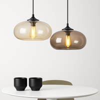 Design hanglamp ovaal in glas Ball