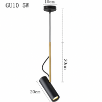 Ontwerp hanglamp verstelbaar met gouden steel