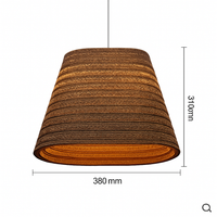 Papieren kartonnen hanglamp (verschillende vormen)