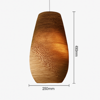 Papieren kartonnen hanglamp (verschillende vormen)