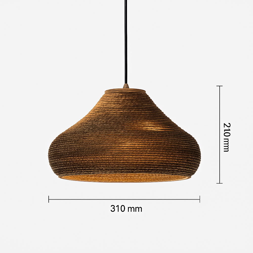 Papieren kartonnen hanglamp (verschillende vormen)