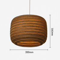 Papieren kartonnen hanglamp (verschillende vormen)