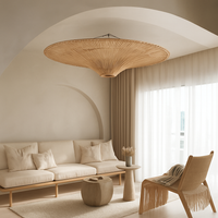Japanse Rieten Hanglamp Wabi Sabi