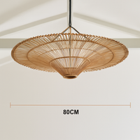 Japanse Rieten Hanglamp Wabi Sabi