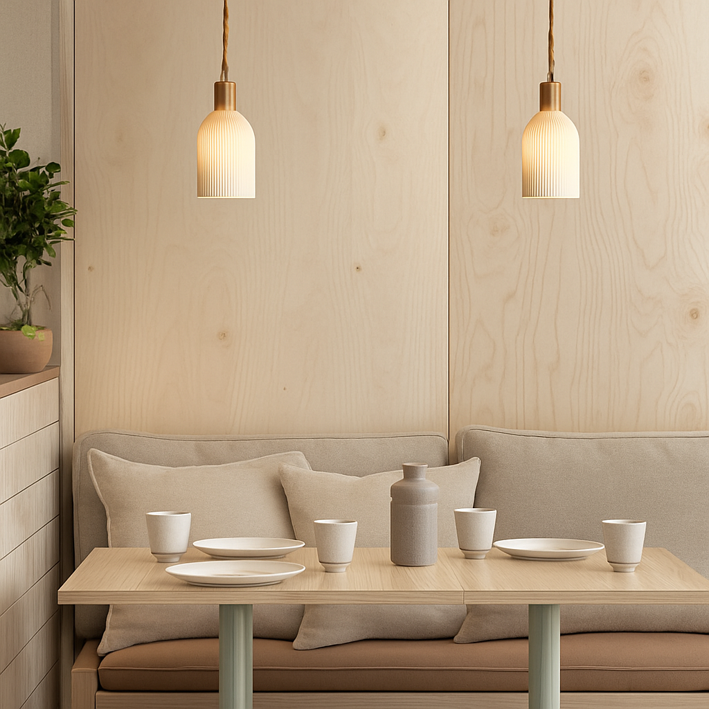 Ontwerp LED hanglamp in keramiek in verschillende vormen