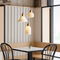 Ontwerp LED hanglamp in keramiek in verschillende vormen