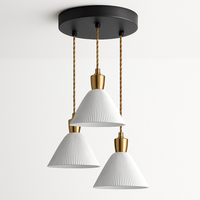 Ontwerp LED hanglamp in keramiek in verschillende vormen