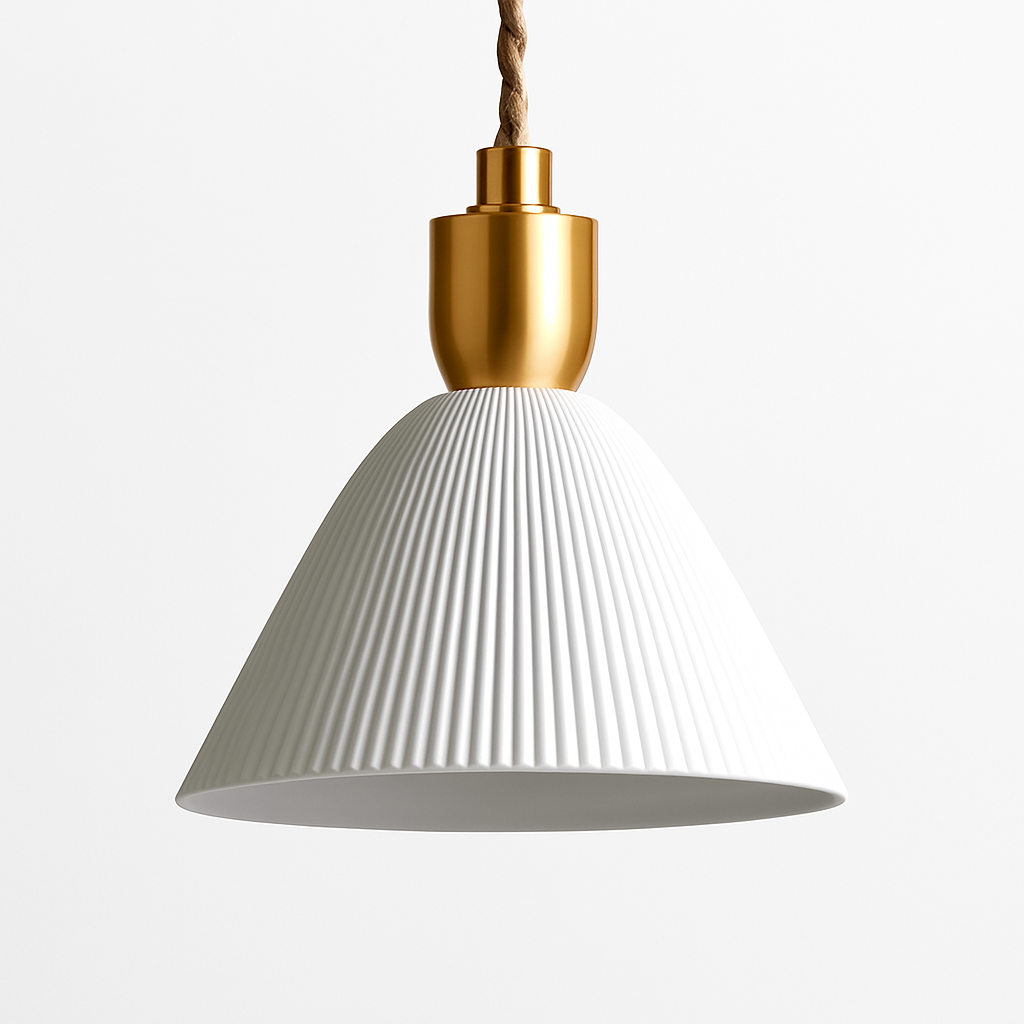 Ontwerp LED hanglamp in keramiek in verschillende vormen