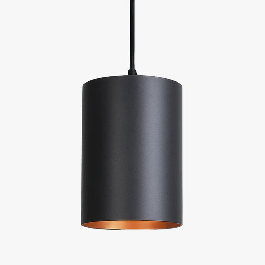 Vintage zwarte cilindervormige LED hanglamp