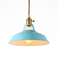 Kleurige metalen LED hanglamp Loft