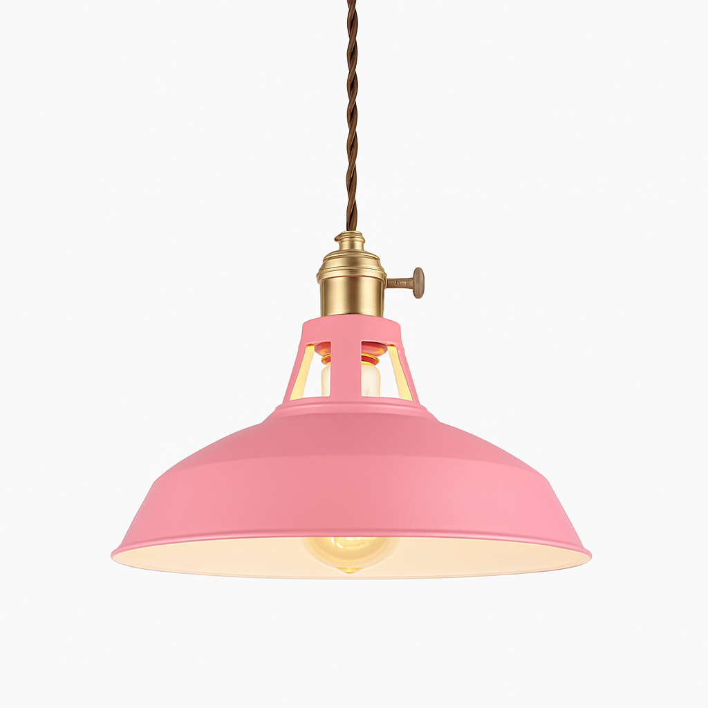 Kleurige metalen LED hanglamp Loft