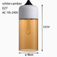 Moderne hanglamp van glas en metaal Loft