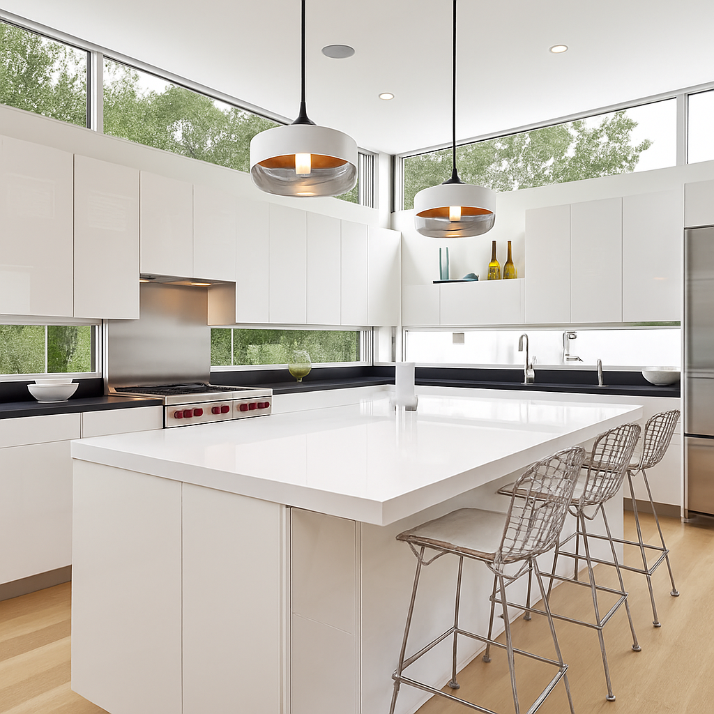 Moderne hanglamp van glas en metaal Loft