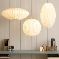 Moderne papieren hanglamp in Japanse stijl Silk