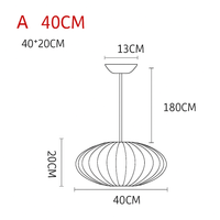 Moderne papieren hanglamp in Japanse stijl Silk