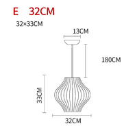 Moderne papieren hanglamp in Japanse stijl Silk