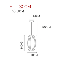 Moderne papieren hanglamp in Japanse stijl Silk