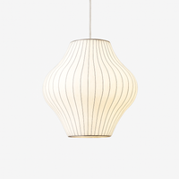 Moderne papieren hanglamp in Japanse stijl Silk