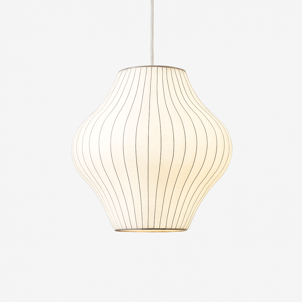 Moderne papieren hanglamp in Japanse stijl Silk