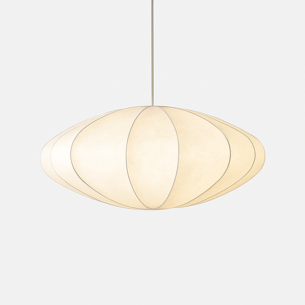 Moderne papieren hanglamp in Japanse stijl Silk