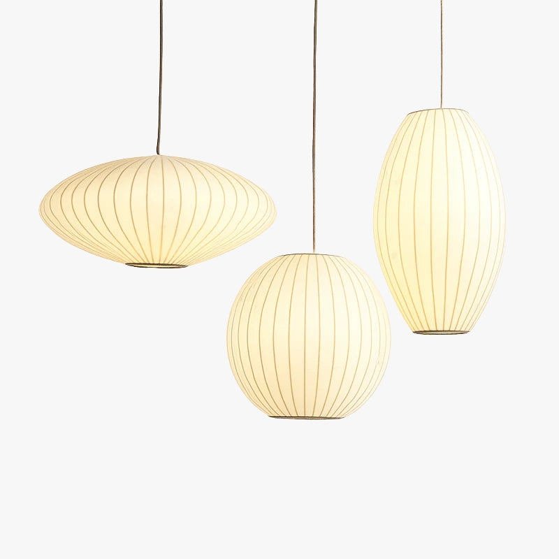 Moderne papieren hanglamp in Japanse stijl Silk