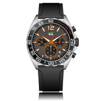 Heren Chronograaf Horloge – Sportief Design met Quartz Uurwerk & Comfortabel Silicium Armband