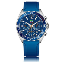 Heren Chronograaf Horloge – Sportief Design met Quartz Uurwerk & Comfortabel Silicium Armband