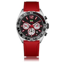 Heren Chronograaf Horloge – Sportief Design met Quartz Uurwerk & Comfortabel Silicium Armband