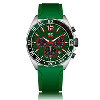 Heren Chronograaf Horloge – Sportief Design met Quartz Uurwerk & Comfortabel Silicium Armband