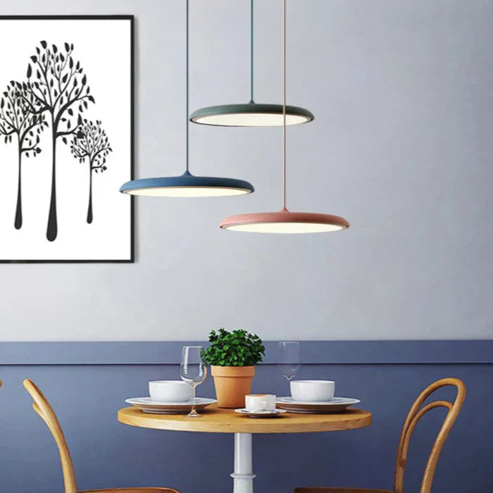Moderne LED hanglamp – ultrafijne lampenkap, designverlichting voor woonkamer of eetkamer