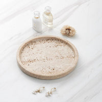 Tablett van natuursteen | Decoratietablett rond | Naturiq