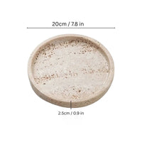 Tablett van natuursteen | Decoratietablett rond | Naturiq