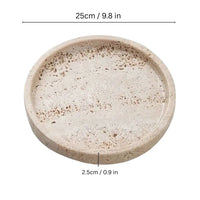 Tablett van natuursteen | Decoratietablett rond | Naturiq