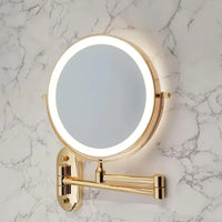 Wandcosmeticaspiegel met LED-verlichting en vergroting